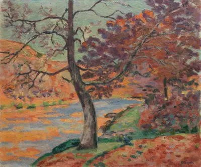 Ekoklippan vid Crozant av Armand Guillaumin