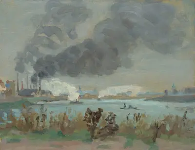 Seine vid Ivry av Armand Guillaumin