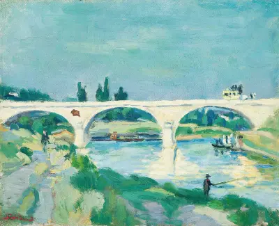 Die Brücke von Charenton, Île-de-France von Armand Guillaumin