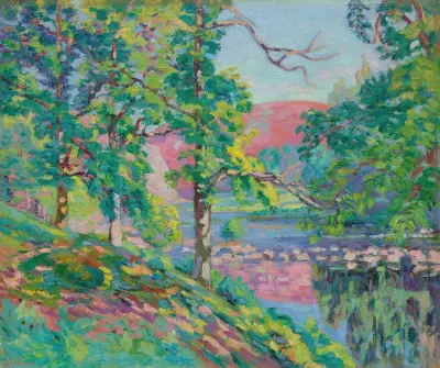 Creuses flodbanker av Armand Guillaumin