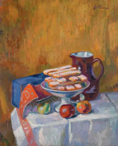 Stilleben med kex av Armand Guillaumin