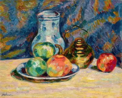 Stilleben med äpplen av Armand Guillaumin