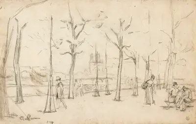 Paris, les quais av Armand Guillaumin