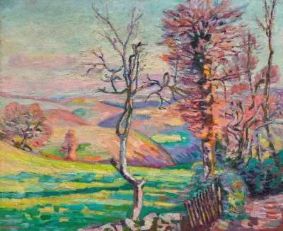 Landskap från Crozant, Creuse av Armand Guillaumin