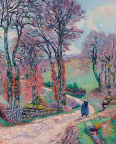 Landskap från Creuse av Armand Guillaumin