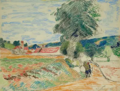 Landskap från Île-de-France av Armand Guillaumin