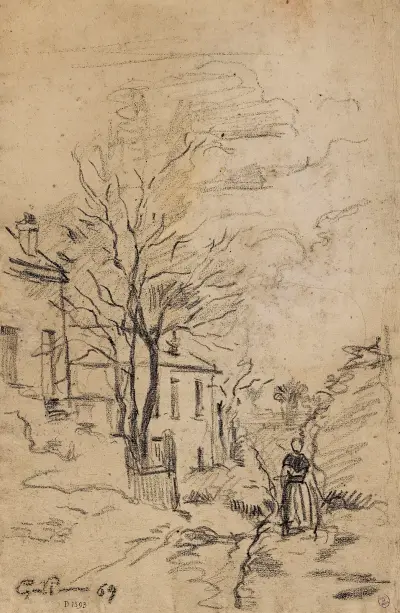 Lantligt landskap av Armand Guillaumin