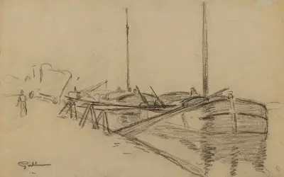 Pråm av Armand Guillaumin