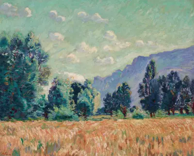 Pontcharra, Vallée de l’Isère, le Mont Granier dans le fond av Armand Guillaumin