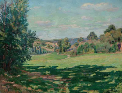 By på sluttningen, Chevreusedalen av Armand Guillaumin