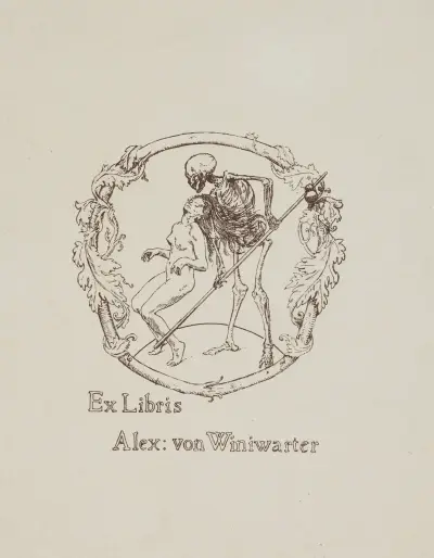 Ex Libris Alex; von Winiwarter, Armand Rassenfosse