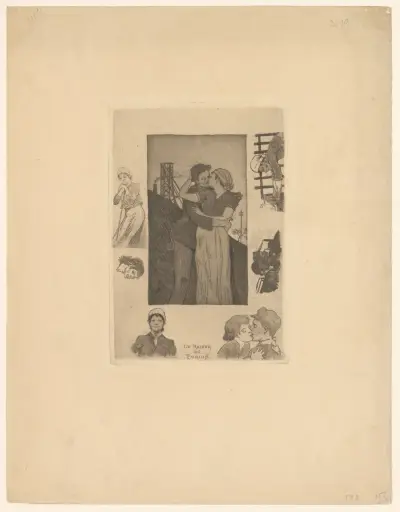 Gruvarbetarens kyss av Armand Rassenfosse