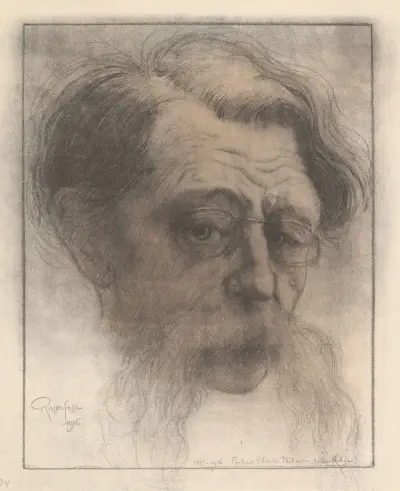 Portret van Emile Verhaeren, Armand Rassenfosse