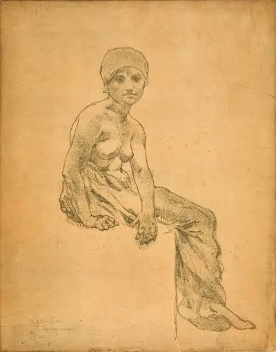 Resting Coal Miner av Armand Rassenfosse