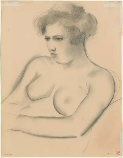 Seated female nude 2, Armand Rassenfosse