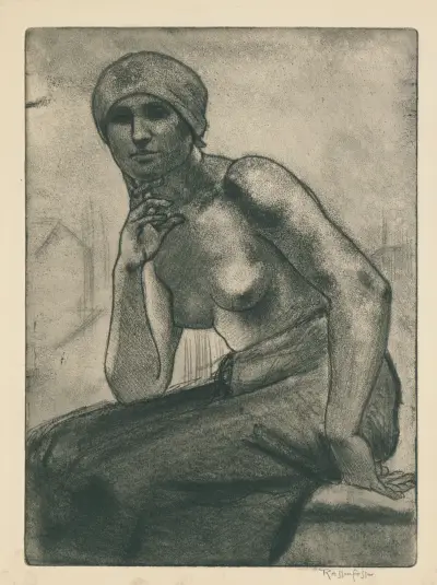 Studie voor een schilderij av Armand Rassenfosse