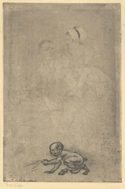 Studieblad av Armand Rassenfosse