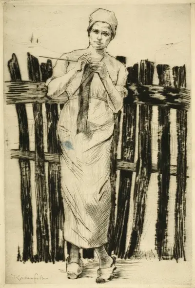 The Knitter av Armand Rassenfosse