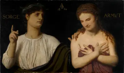 Armut und Sorge von Arnold Böcklin