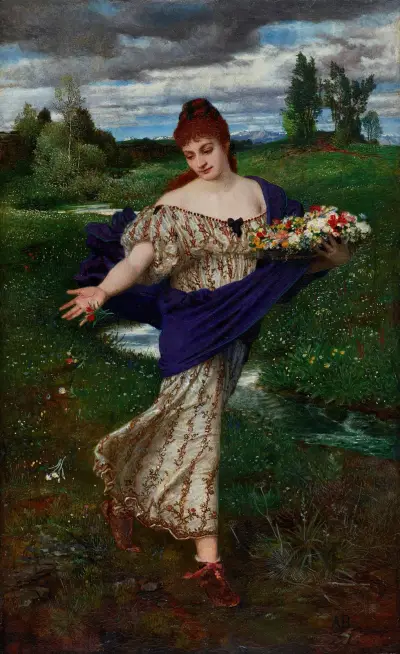 Flora, ströende blommor av Arnold Böcklin