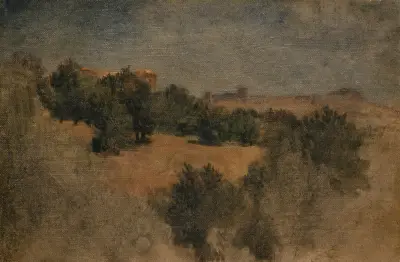 Landskap nära Palestrina av Arnold Böcklin
