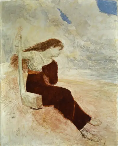 Sappho (Calypso) av Arnold Böcklin