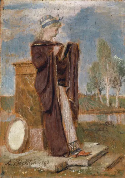 Musen Thalia av Arnold Böcklin