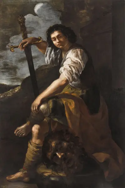 David with the head of Goliath av Artemisia Gentileschi
