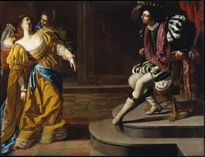 Esther before Ahasuerus av Artemisia Gentileschi