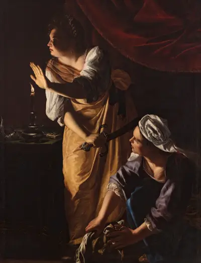 Judith and Her Maidservant with the Head of Holofernes, 1623 av Artemisia Gentileschi