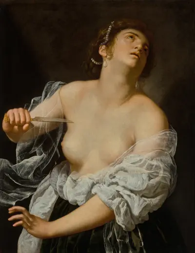 Lucretia, 1627 av Artemisia Gentileschi