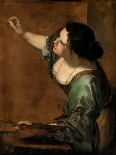 Self-Portrait as the Allegory of Painting av Artemisia Gentileschi