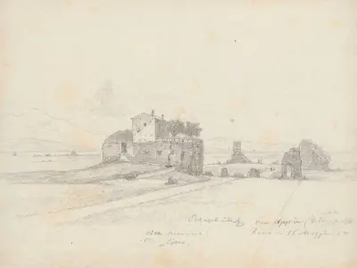 Ancient ruins by Via Appia, Arthur Blaschnik