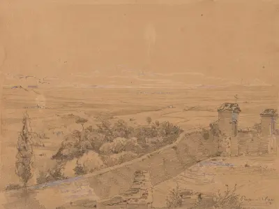 Landschaft aus der Umgebung von Palestrina von Arthur Blaschnik
