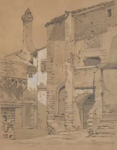 Mittelalterliche Häuser in Tivoli von Arthur Blaschnik