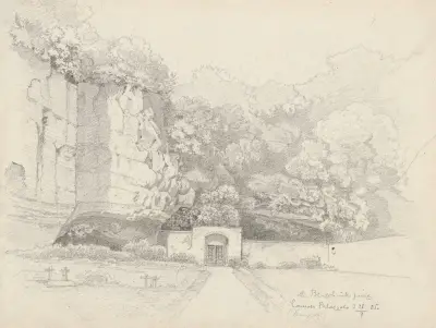 Klosterkyrkogård i Palazzuolo vid Albano-sjön av Arthur Blaschnik
