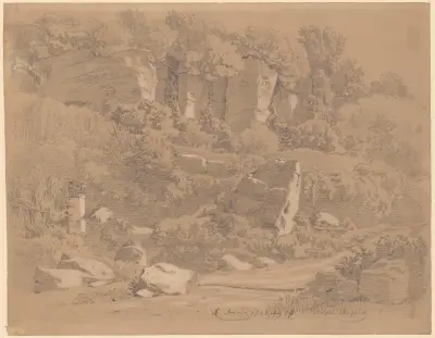 Rock caves in Ariccia av Arthur Blaschnik