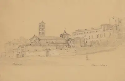 Kyrkan Santa Pudenziana i Rom av Arthur Blaschnik