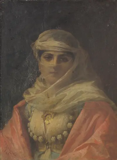 En turkisk skönhet av Frederick Arthur Bridgman