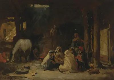 At rest, Algeria av Frederick Arthur Bridgman