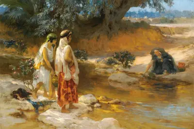 Vid vattnets kant av Frederick Arthur Bridgman