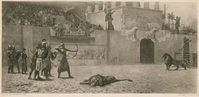 En assyrisk kungs förströelse av Frederick Arthur Bridgman