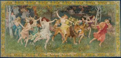 Skogsfesten, backanterna av Frederick Arthur Bridgman