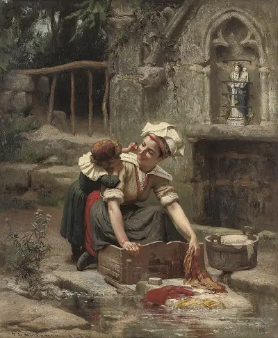 Mammas lilla hjälpreda av Frederick Arthur Bridgman