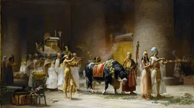 Apis festtåg av Frederick Arthur Bridgman