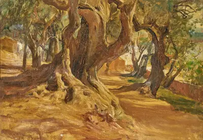 Trädstam av Frederick Arthur Bridgman