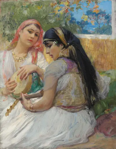 Två unga algerier av Frederick Arthur Bridgman