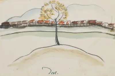 Fall Brook Railroad av Arthur Dove