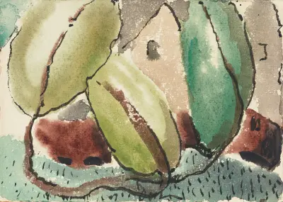 Hus med träd av Arthur Dove