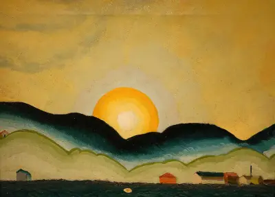Northport Harbor av Arthur Dove